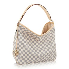 Louis Vuitton N41464 Delightful MM Hobo Bag Damier Azur Canvas Louis Vuitton N41464 Delightful MM Hobo Bag Damier Azur Canvas