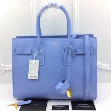 YSL Light Blue Downtown Tote Cow Leather Bags YSL Light Blue Downtown Tote Cow Leather Bags