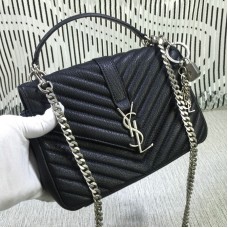 Saint Laurent Top Handle Chain Bag Black