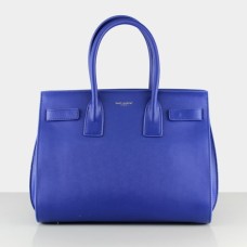 YSL Blue Downtown Tote Cow Leather Bags 2035 YSL Blue Downtown Tote Cow Leather Bags 2035