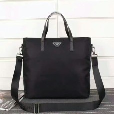 Prada Men's Canvas Tote Bag 2530 Black