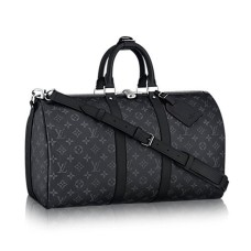 Louis Vuitton M40569 Keepall Bandouliere 45 Duffel Bag Monogram Eclipse Canvas