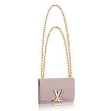 Louis Vuitton M42627 Chain Louise MM Crossbody Bag Calfskin Leather