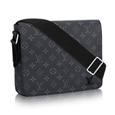 Louis Vuitton M44000 District PM Messenger Bag Monogram Eclipse Canvas Louis Vuitton M44000 District PM Messenger Bag Monogram Eclipse Canvas