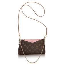 Louis Vuitton M44037 Pallas Clutch Crossbody Bag Monogram Canvas Louis Vuitton M44037 Pallas Clutch Crossbody Bag Monogram Canvas