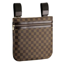 Louis Vuitton N51111 Pochette Bosphore Crossbody Bag Damier Ebene Canvas Louis Vuitton N51111 Pochette Bosphore Crossbody Bag Damier Ebene Canvas