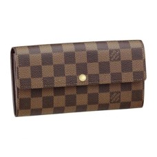 Louis Vuitton N61734 Sarah Wallet Damier Ebene Canvas