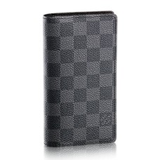 Louis Vuitton R20975 Pocket Agenda Cover Damier Graphite Canvas